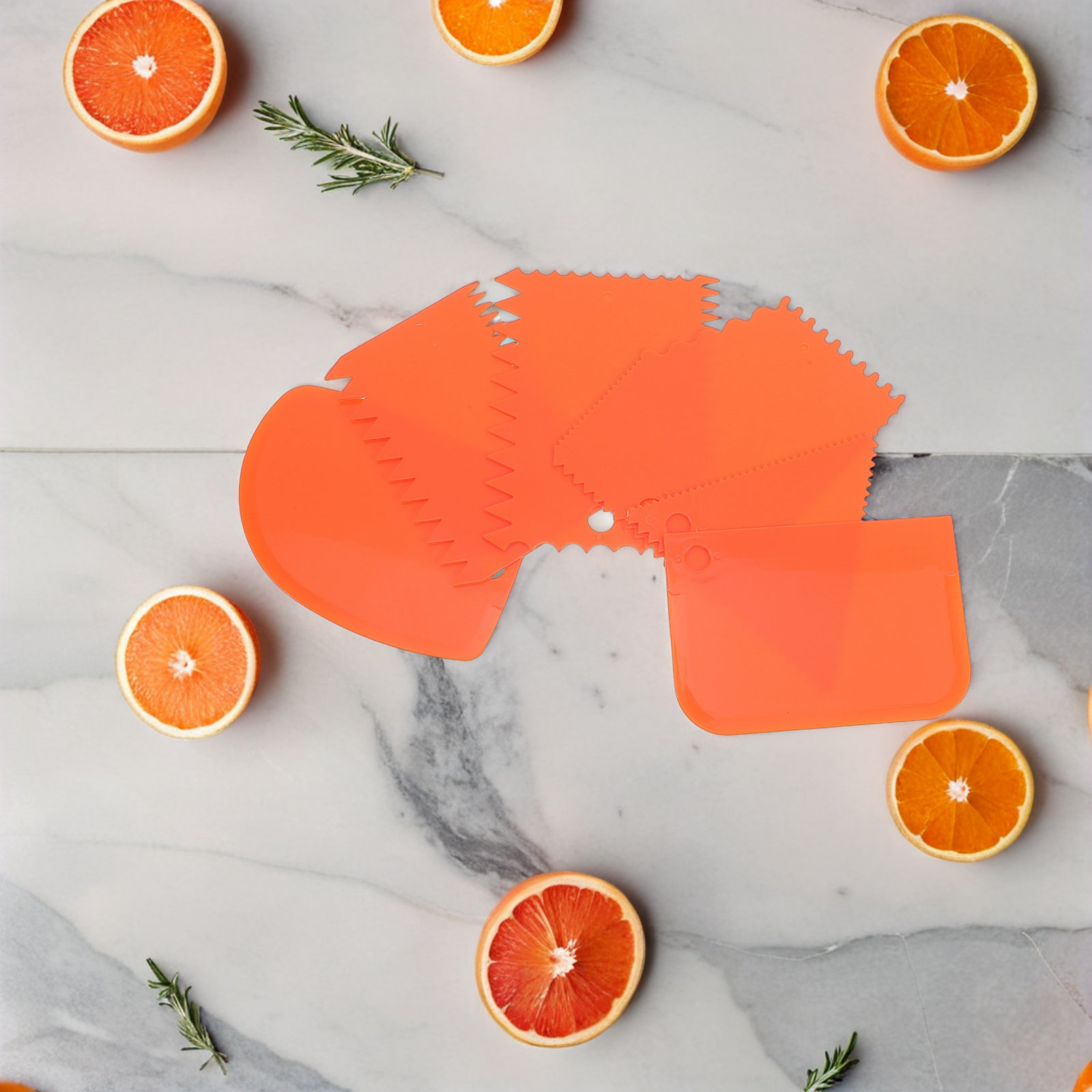 Fondant Smoother Set - مجموعة من 6 قطع لفرك الكيك،