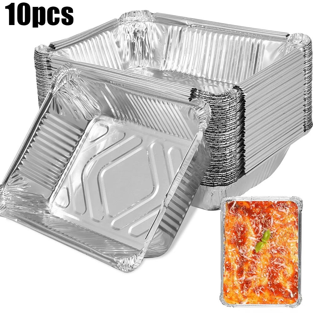Kitchen Baking Trays - 10 قطعة المتاح الألومنيوم احباط الغذاء