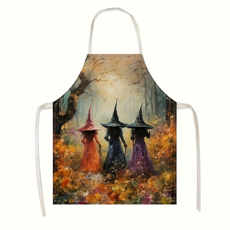 Kitchen Witch Baking - مريلة هالوين للنساء بتصميم ساحر، مثالية