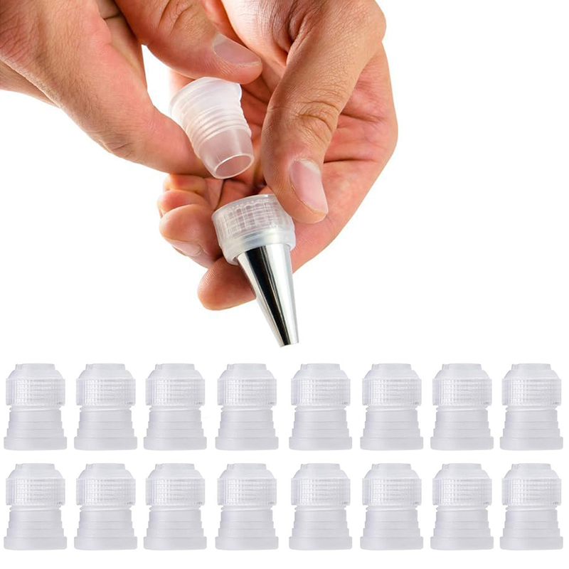 Piping Bag Disposable - 5-20 قطعة مقرنة محول الجليد الأنابيب