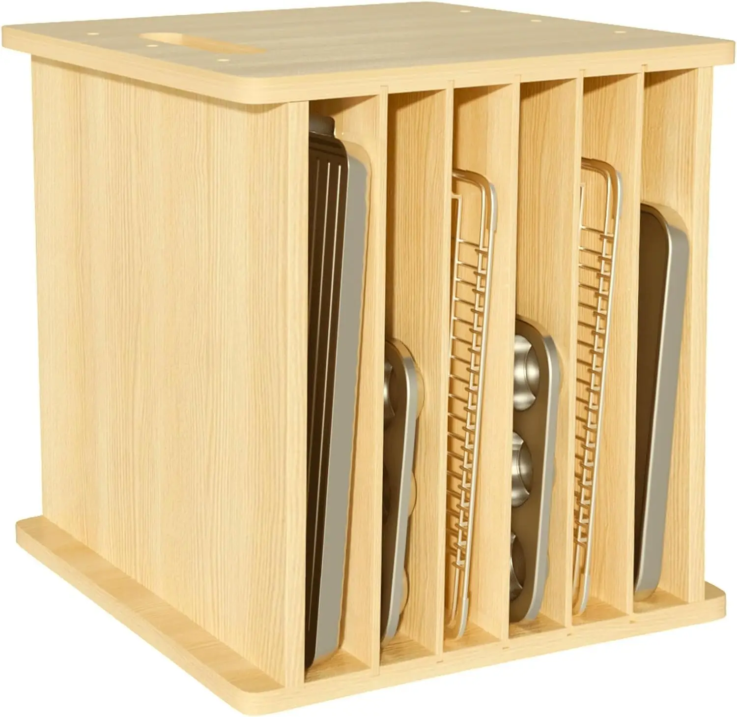 فاصل خشبي من 7 طبقات للخزائن،  - مراجعة Kitchen Cabinet Baking Organizer وسعره