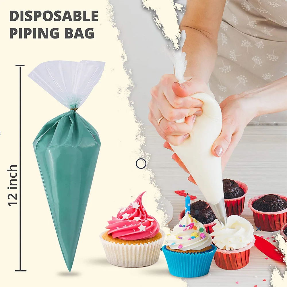 50 قطعة أكياس الأنابيب القابل  - مراجعة Piping Bag Disposable وسعره