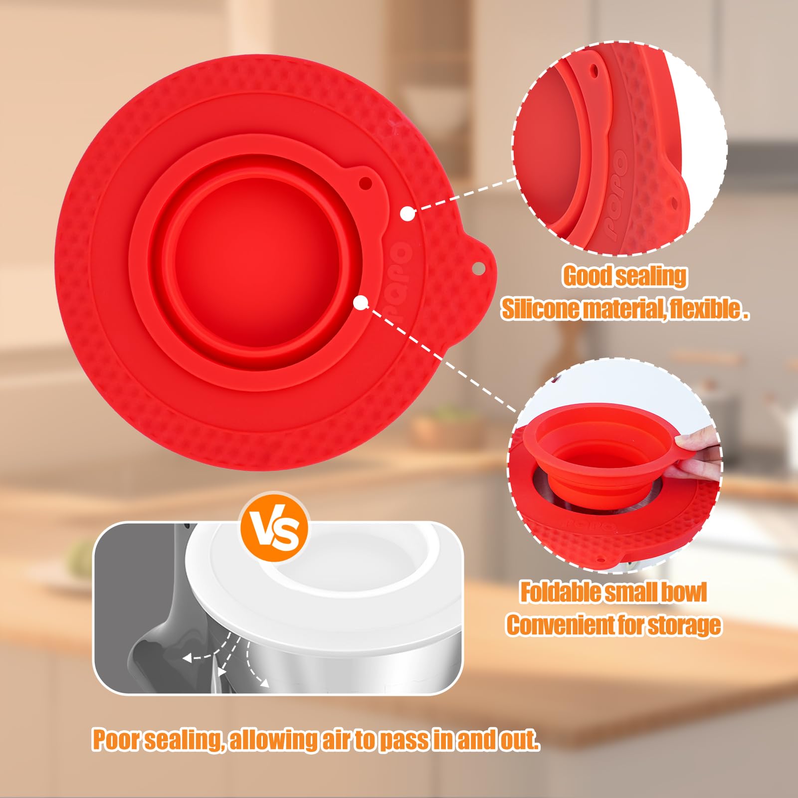 غطاء وعاء خلاط السيليكون بسعة  - مراجعة Kitchen Aid Baking Lid وسعره