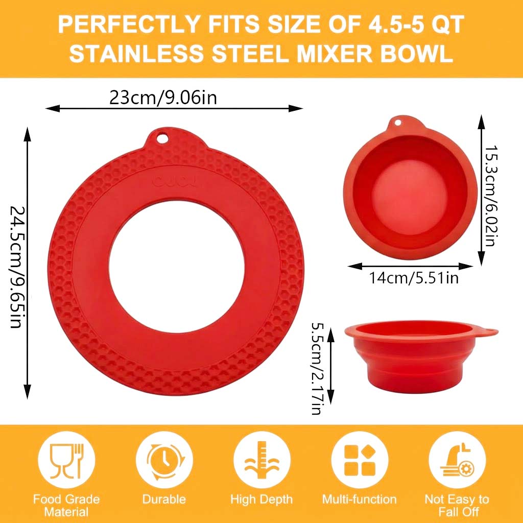 غطاء وعاء خلاط السيليكون بسعة  - مراجعة Kitchen Aid Baking Lid وسعره