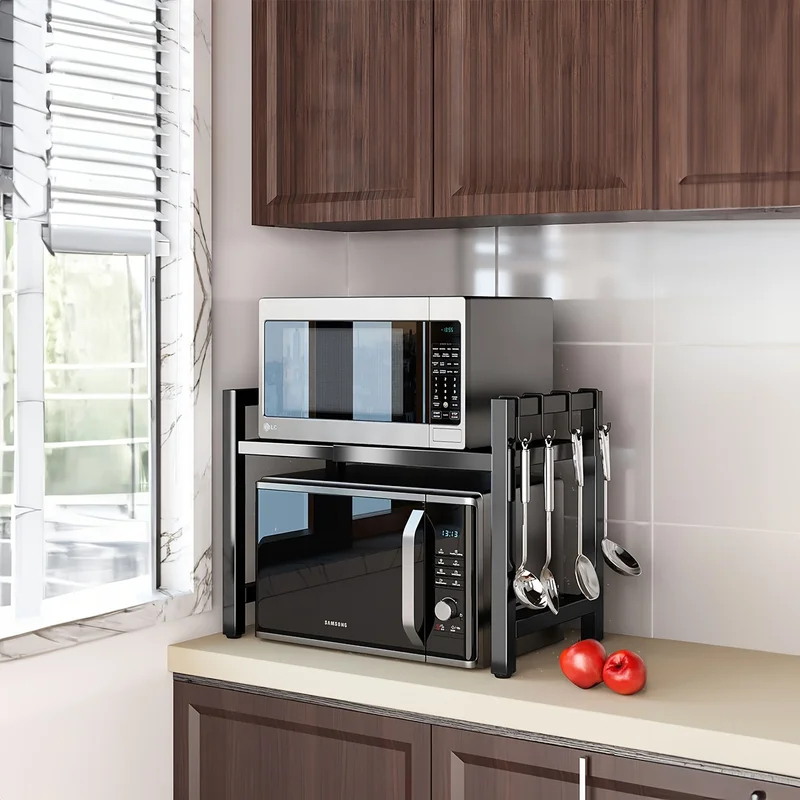 رف قابل للتمديد للميكروويف، حا - مراجعة Kitchen Baking Rack وسعره