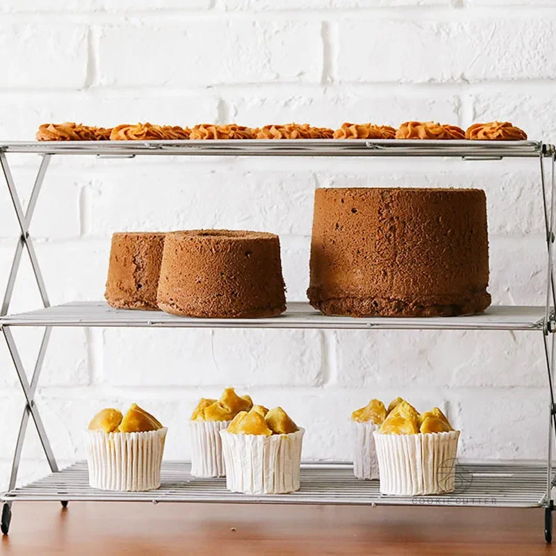 طوي متعدد الطبقات كعكة رف التب - مراجعة Kitchen Baking Rack وسعره