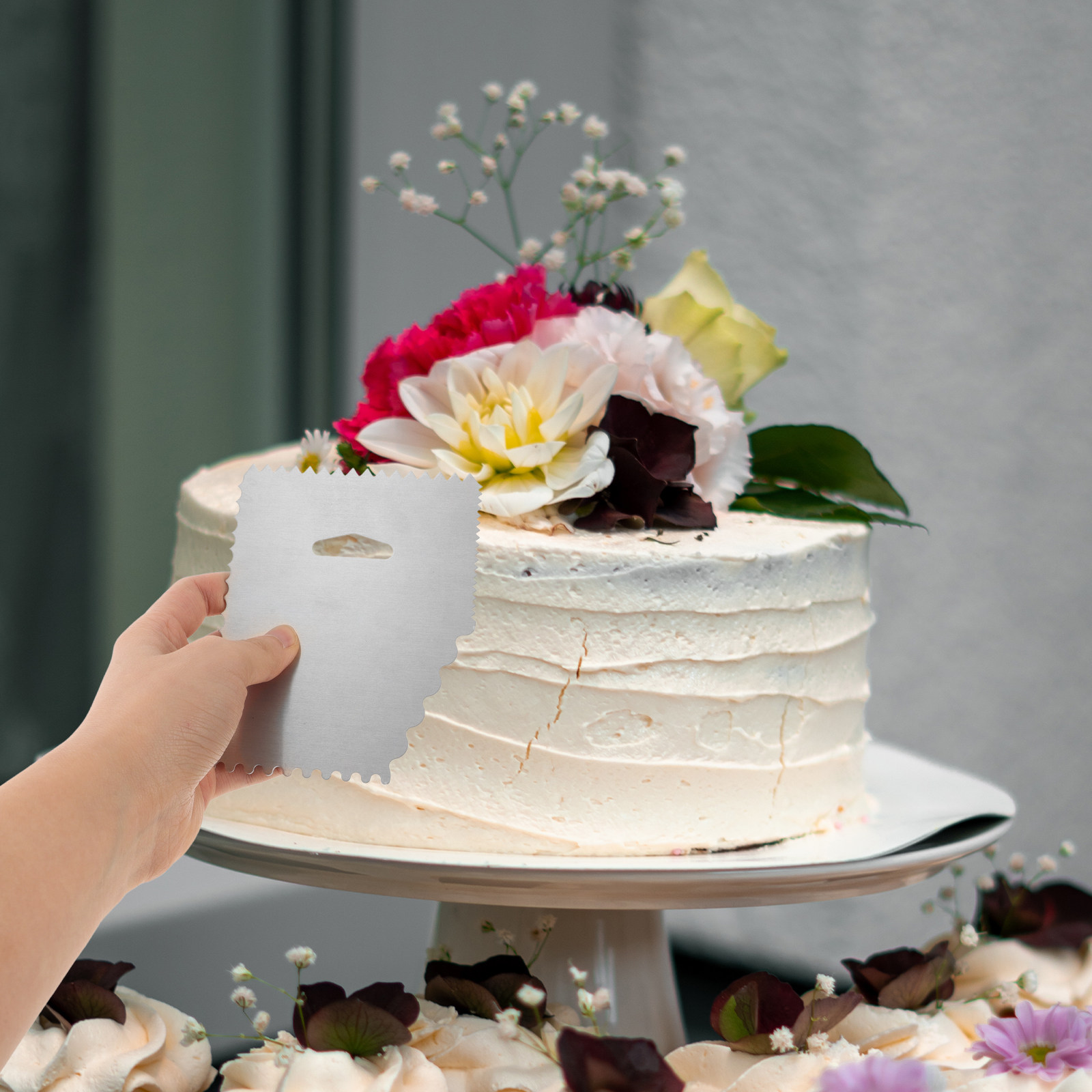 مجموعة من 4 قطع مكاشط الكيك مص - مراجعة Fondant Smoother Set وسعره