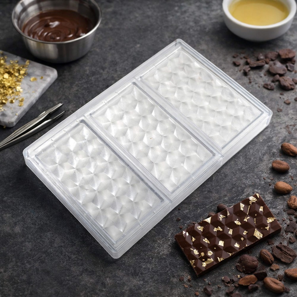 قالب شوكولاتة صلب بتصميم شبكي  - مراجعة Kitchen Tools In Baking وسعره