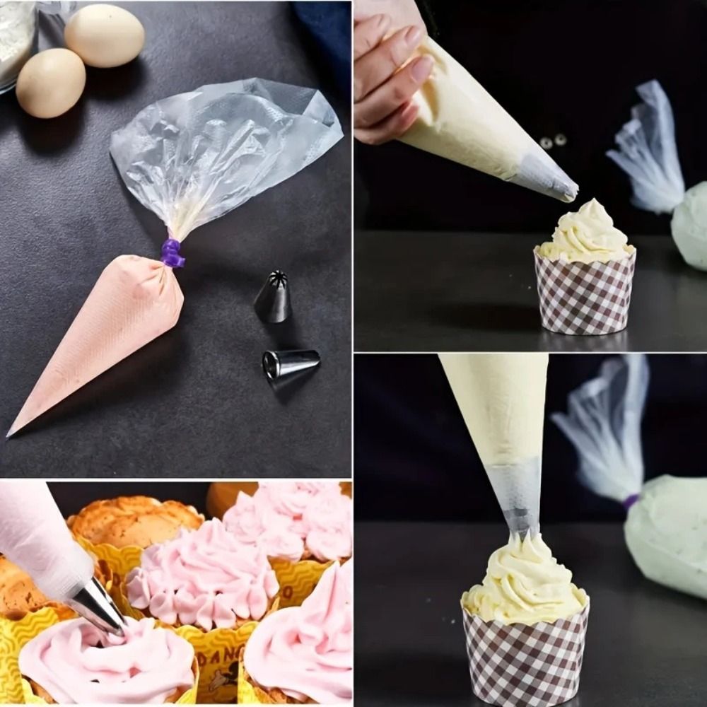 100 قطعة من أكياس الحلويات الق - مراجعة Piping Bag Disposable وسعره