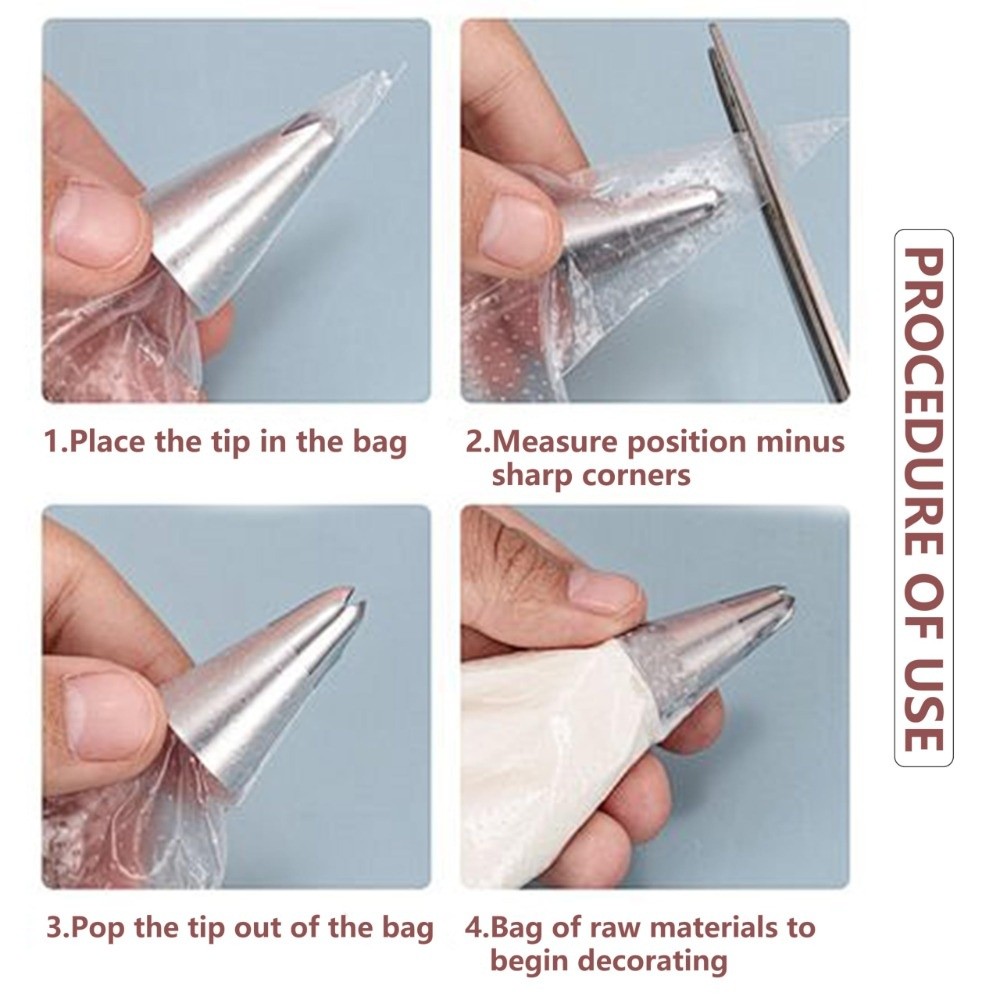 100 قطعة من أكياس الحلويات الق - مراجعة Piping Bag Disposable وسعره