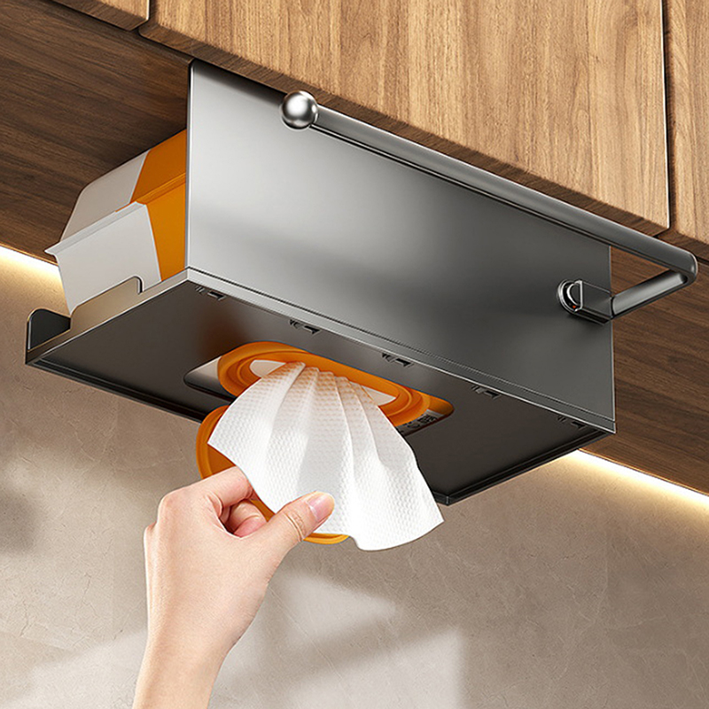 رف مناديل ورقية للمطبخ، رف منا - مراجعة Kitchen Baking Paper Holder وسعره