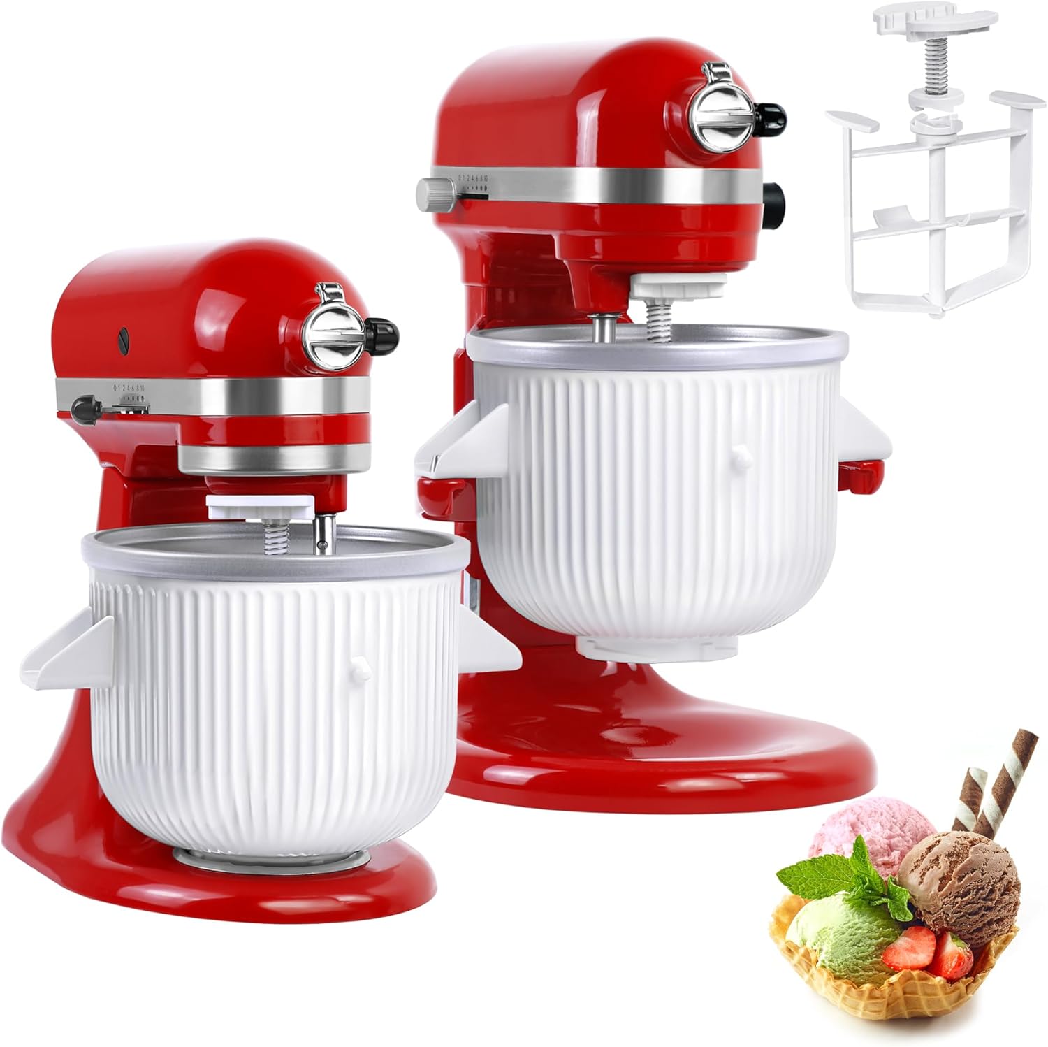 مرفق صانع الآيس كريم لخلاطات ح - مراجعة Kitchenaid Baking Set وسعره
