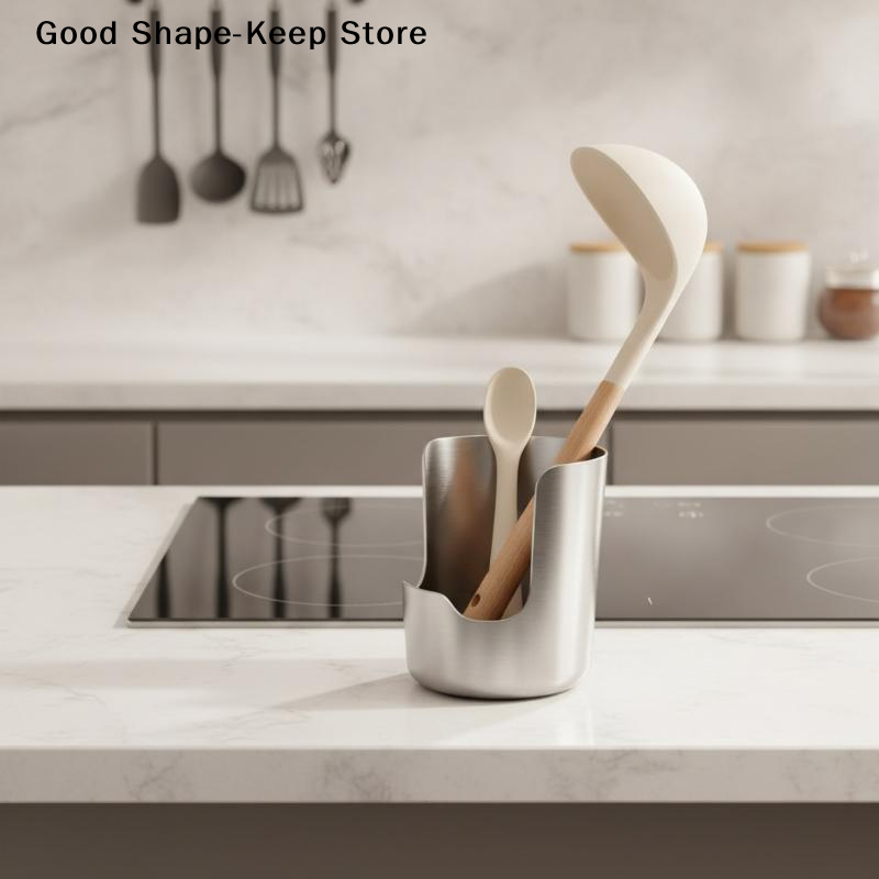 حامل ملاعق المطبخ من الفولاذ ا - مراجعة Kitchen Baking Utensil وسعره