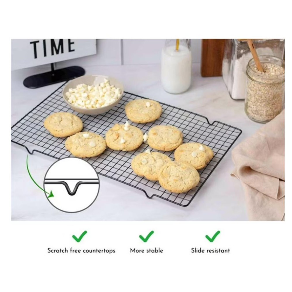 مجموعة من رفوف التبريد المستطي - مراجعة Kitchen Baking Rack وسعره